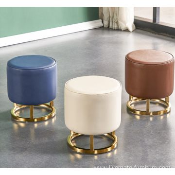 Round Footstools Ottoman Foot Stool For Living Room